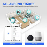 Mini Smart Plug, 15A Wifi Plugs Work With Alexa & Google Assistant, Smart Outlet With Timer & Group Controller, Wifi Outlet For Home, No Hub Required,2.4G Wifi Only, Etl&Fcc Approvel, White, 2 Pack