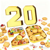 2026 Fillable Number Charcuterie Boards, New Year’s Eve Party Food Trays