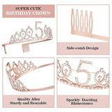 5Th Birthday Decorations For Girls, Including Sash, Crown/Tiara, Candles, Cake Topper, 5Th Birthday Gifts For Girls