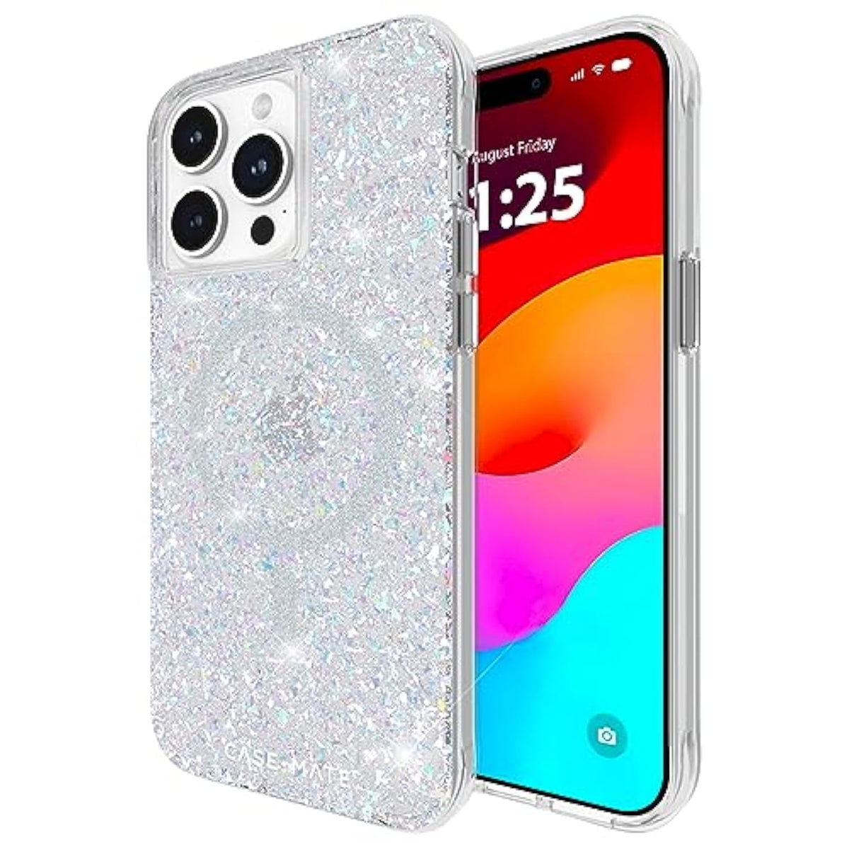 Case-Mate iPhone 15 Pro Max Case for Women - Compatible with MagSafe - 12ft Drop Protection - 6.7" Stylish Magnetic Case for iPhone 15 Pro Max - Shockproof, Anti-Scratch Phone Cover - Twinkle Disco