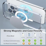 Magnetic Wireless Charger For : Compatible With Magsafe Charger 16 15 14 13 12 Series & Airpods 4 3 2 Pro - Fast 15W Max Charging Pad Strong Magnet, Dual Usb-C/A Ports-Home Office Travel