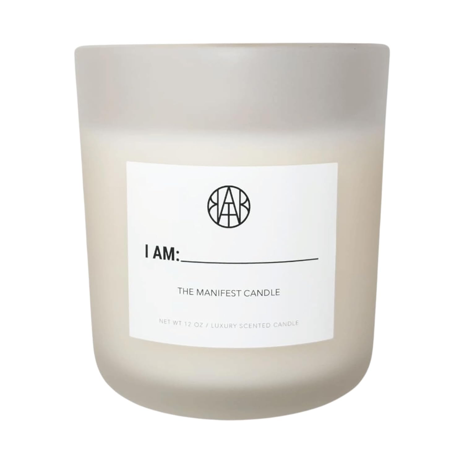 Manifest Candle - Includes Manifestation Booklet, Crackling Wooden Wick - Personalize And Write Your Manifestation - Create Your Destiny