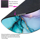 High-End Abstract Art Round Mouse Pad,Office Laptops Mouse Pad,Features Washable Anti-Slip Rubber Base,Smooth Surface,Ideal For Wireless Mouse Use On Computer Desks (Marble)