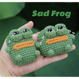 Plush Case For Airpods 4, Kawaii Cute 3D Cartoon Fur Sausage Mouth Frog Design Funny Mini Airpods 4Rd Generation Cover With Keychain Protective Case For Women Girls