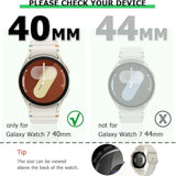 [16 Pack] Compatible With Samsung Galaxy Watch 7 40Mm Screen Protector Case, Soft Tpu Protective Face Covers Bumper Accessories For Women Men (16 Colors, Galaxy Watch7 40Mm)