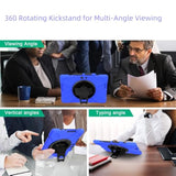 Tablet Case With 360 Rotating Strap And Stand Heavy Duty Protective Full Body Cover Compatible With Microsoft Surface Go 4/3/2/1 Blue