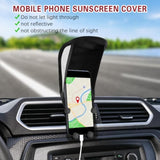 Car Mobile Phone Sunshade, Auto Portable Foldable Smartphone Umbrella Cover for Driving Safety