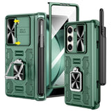 Galaxy Z Fold 5 Case with S Pen Holder and Hinge Protection - Premium Phone Case with Belt Clip