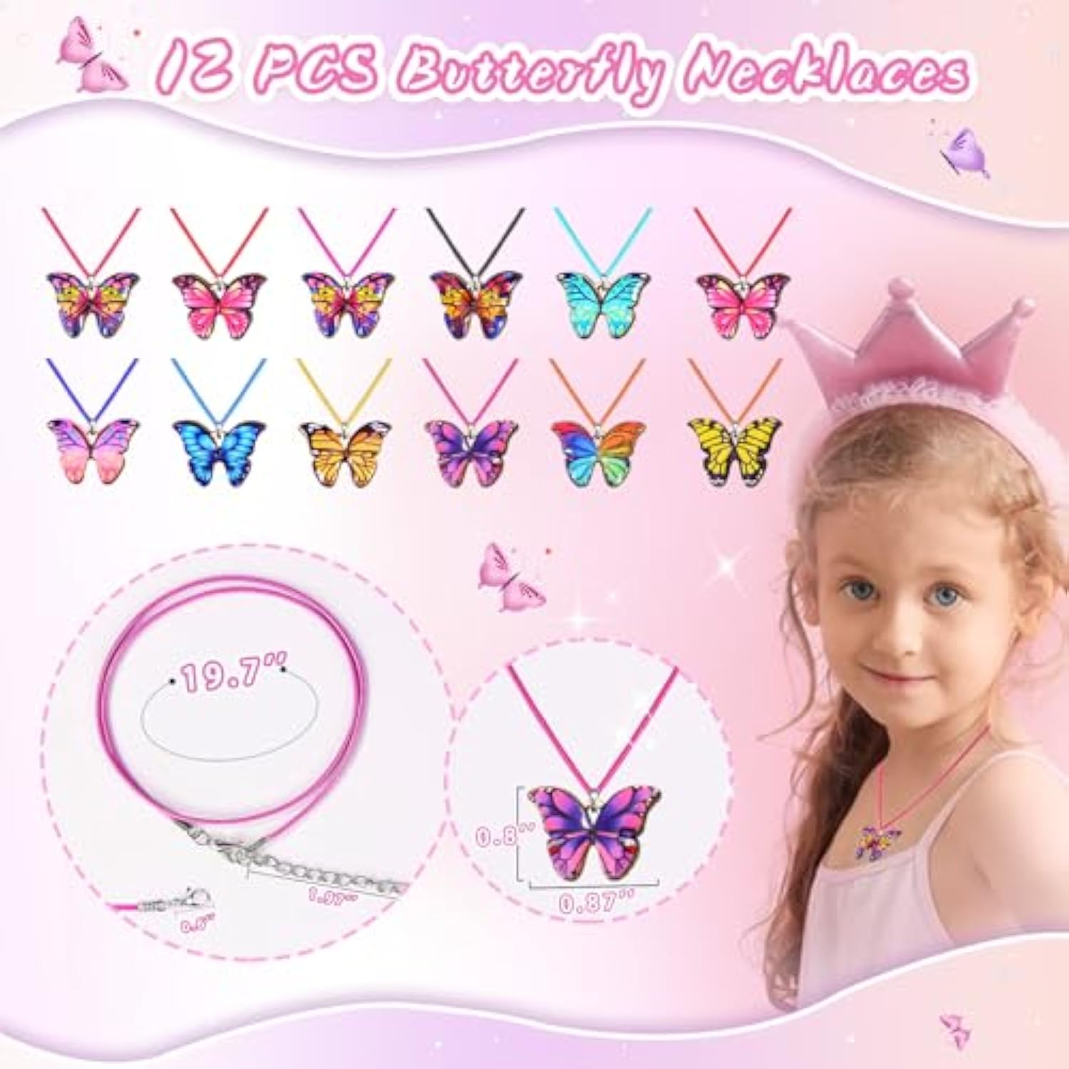 Butterfly Party Favors 122Pcs Butterfly Themed Birthday Supplies Set Fairy Party Favors Decorations Keychains Bracelets Goodie Bags Tattoo Stickers Gifts For Pinata Filler