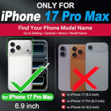 SHIELDON Detachable Wallet Case for iPhone 17 Pro Max 6.9" Retro Black