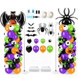 Halloween Balloon Column Kit: 200 Balloons, Bat & Spider Decor