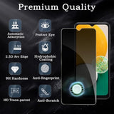 [2+2 Pack] Privacy Screen Protector For Samsung Galaxy A13 5G, Anti-Spy Shatterproof Tempered Glass With Camera Lens Tempered Glass 9H Hardness Bubble Free