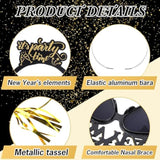 192 Pcs New Year 2026 Party Supplies Headbands Glasses Noise Makers
