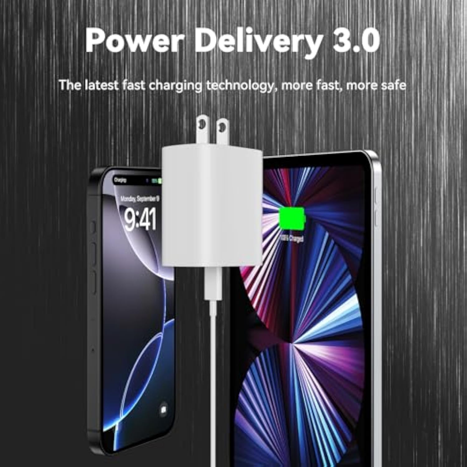 Iphone 16 Pro Max Charger Fast Charging, 10 Ft Long Usb C Phone Charging Cable Cord With Pd Fast 20W Iphone 16 Wall Charger Block For Iphone 16/16 Pro Max/16 Plus/15/15 Plus/15 Pro Max,Ipad Pro/Air