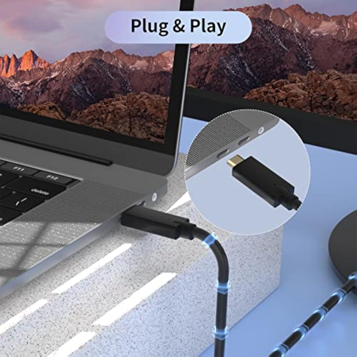 Usb C To Dvi Cable 3Ft, Usb C To Dvi Adapter, Usb Type C/Thunderbolt 3 To Dvi