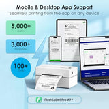 Bluetooth Thermal Shipping Label Printer, 4X6 Portable Thermal Address Label Printer For Small Business, Compatible With Iphone,Android,Windows,Macworks With Etsy Shopify Usps&More, White