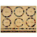 Small Bead Board For Jewelry Making, Bamboo Beading Board For Jewelry Bracelet Making, Bead Board For Bracelet Diy