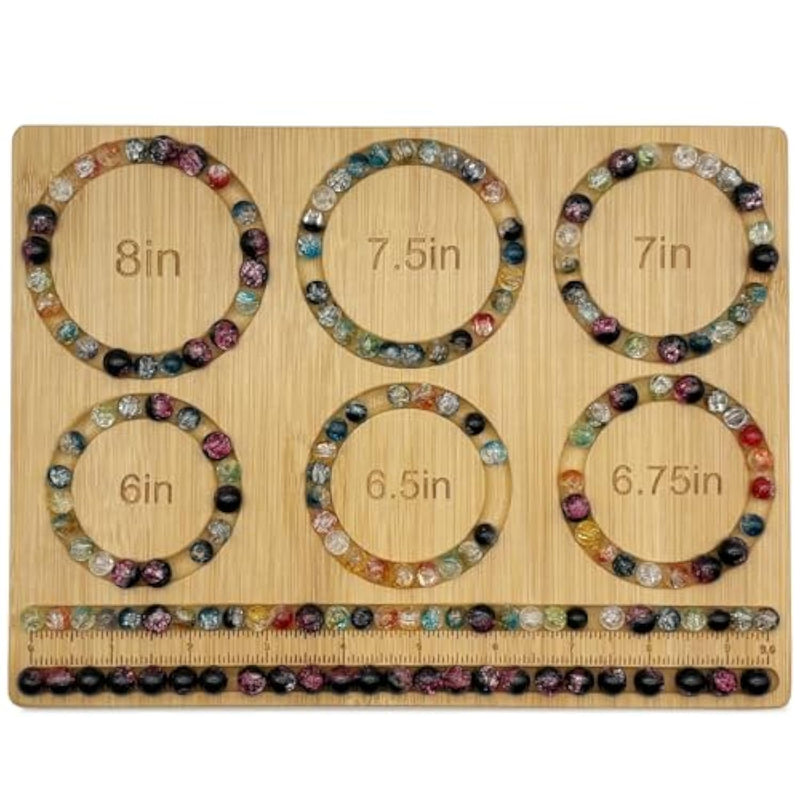Small Bead Board For Jewelry Making, Bamboo Beading Board For Jewelry Bracelet Making, Bead Board For Bracelet Diy