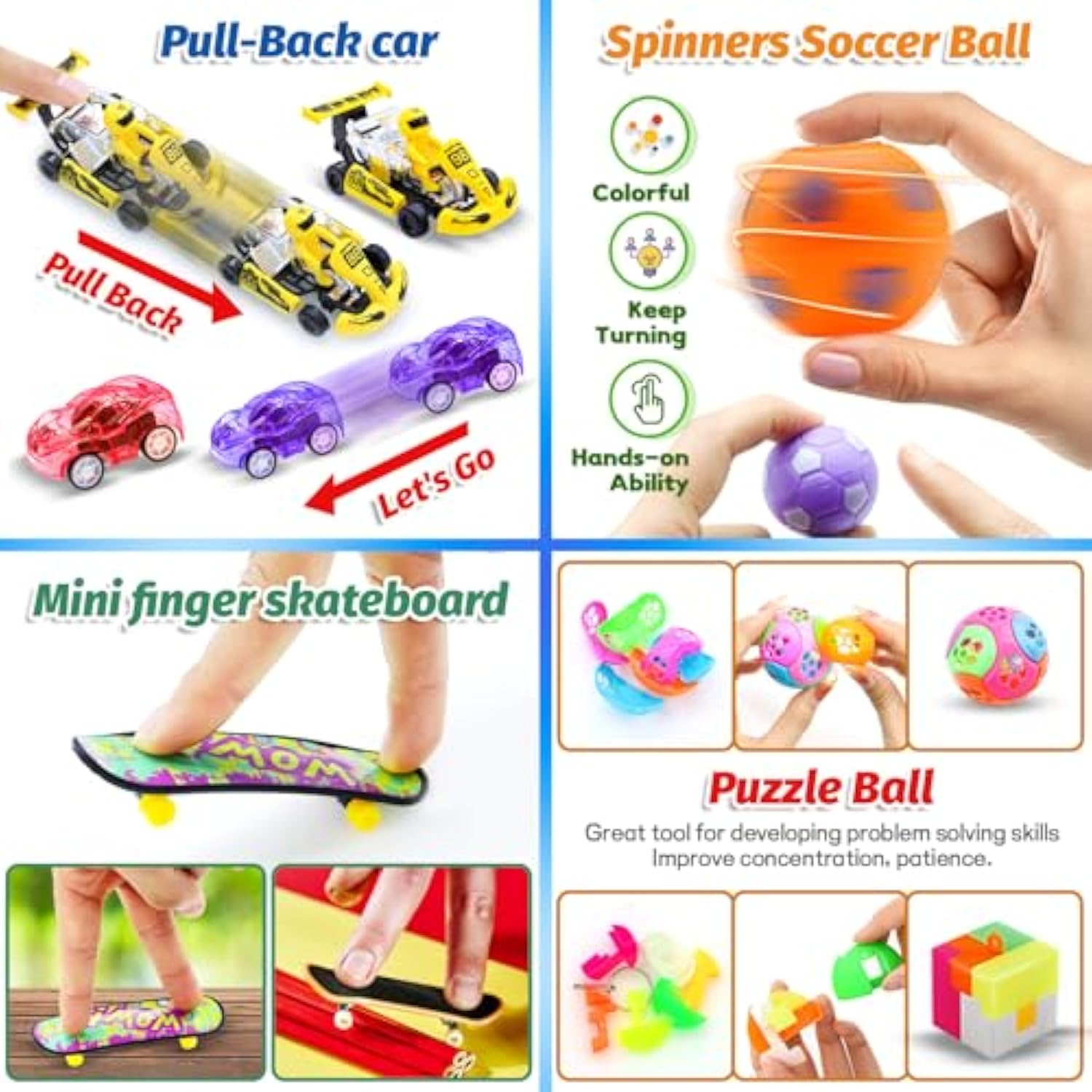 1000Pcs Party Favors For Kids, Fidget Toys Pack,Bulk Toys Goodie Bag Stuffers,Prize For Kids Treasure Box Toys For Classroom Rewards ,Birthday Party Gift, Carnival Prize, Pinata Pinata Filler