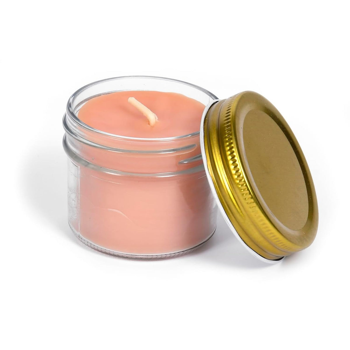 Beethelight Beeswax Jar Candle With Lid - Citrus Energy Aromatherapy Candle - 20 Hours Burn Time - All Natural 100% Pure Beeswax Candle - Handmade Decorative Jar Candle