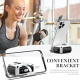 For Airpods Pro 2Nd/1St Generation Case Cover, Compatible With Magsafe, Magnetic Automatic Lock, Charging Port Dust-Proof & Stand Design With Cleaning Kit, Black/White