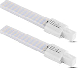G23 LED Light Bulb 6W 2-Pin PL Replacement for 13W CFL 3 Color Selectable 2 Pack