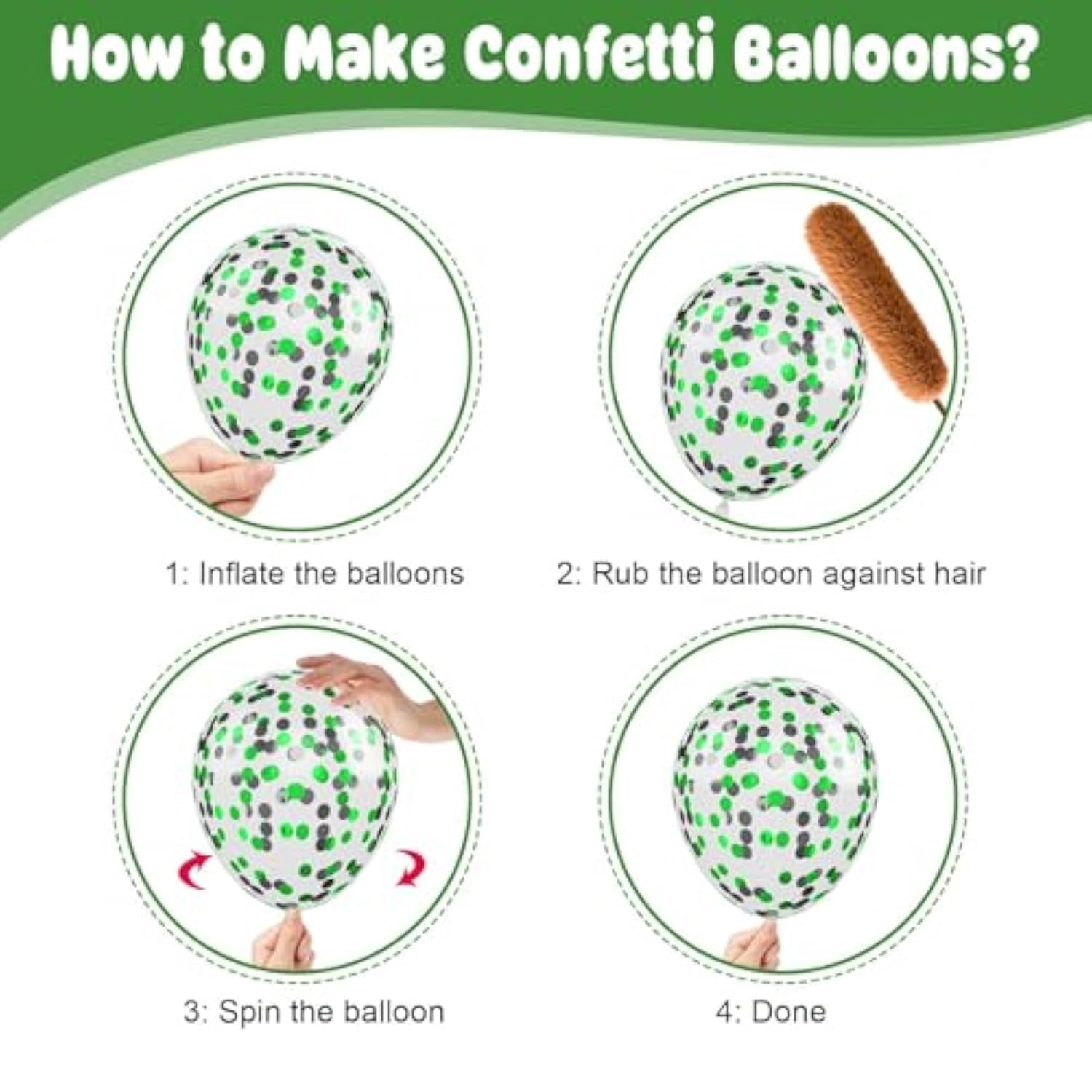 Green And Brown Balloons,12 Inch Metallic Avocado Dark Green Khaki Black Confetti Balloon With Ribbon,For Jungle Safari Theme Camo Birthday Baby Shower Party Decorations