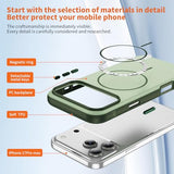 Magnetic for iPhone 16 Pro Max Case Compatible with MagSafe Shockproof Drop Protection Case for iPhone 16 Pro Max Phone Case ? (Matcha Green+Dark