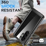 Samsung Galaxy S26 Ultra Waterproof Case, Clear Shockproof Dustproof Full Body Rugged Transparent Underwater Phone Case with Built-in Screen Protector