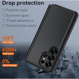 For Samsung Galaxy S25 Ultra Case, S25 Ultra Heavy Duty Case,With A Tempered Glass Screen Protector, [Military Grade Protective ] [Shockproof] [Dropproof] [Dust-Proof] (Black)