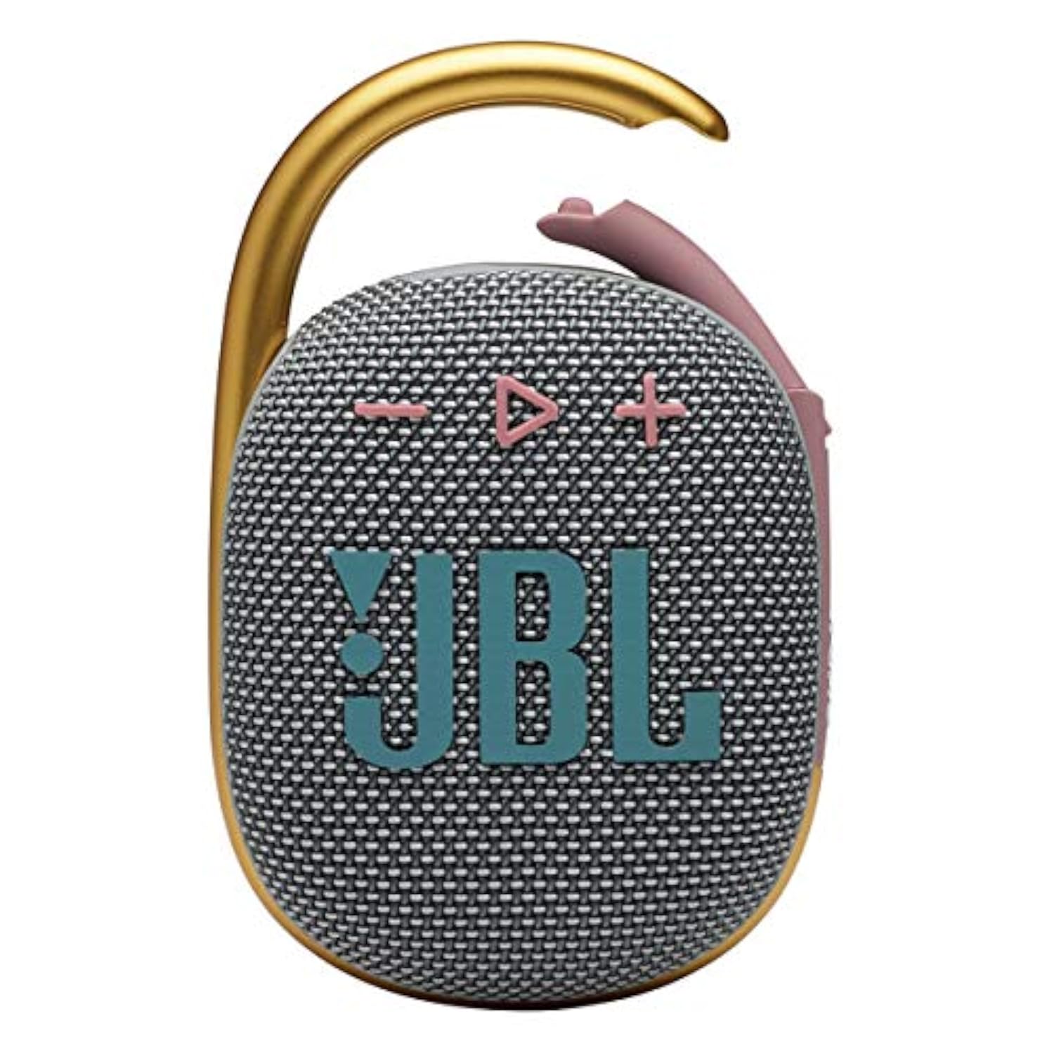 JBL Clip 4 - Portable Mini Bluetooth Speaker, big audio and punchy bass, integrated carabiner, IP67 waterproof and dustproof, 10 hours of playtime, speaker for home, outdoor and travel (Grey)