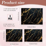 Black Gold Marble Laptop Skin Sticker Decals Fits 12" 13" 13.3" 14" 15 Inch Laptop Universal Removable Vinyl Notebook Art Protector Netbook Pc Cover Decal