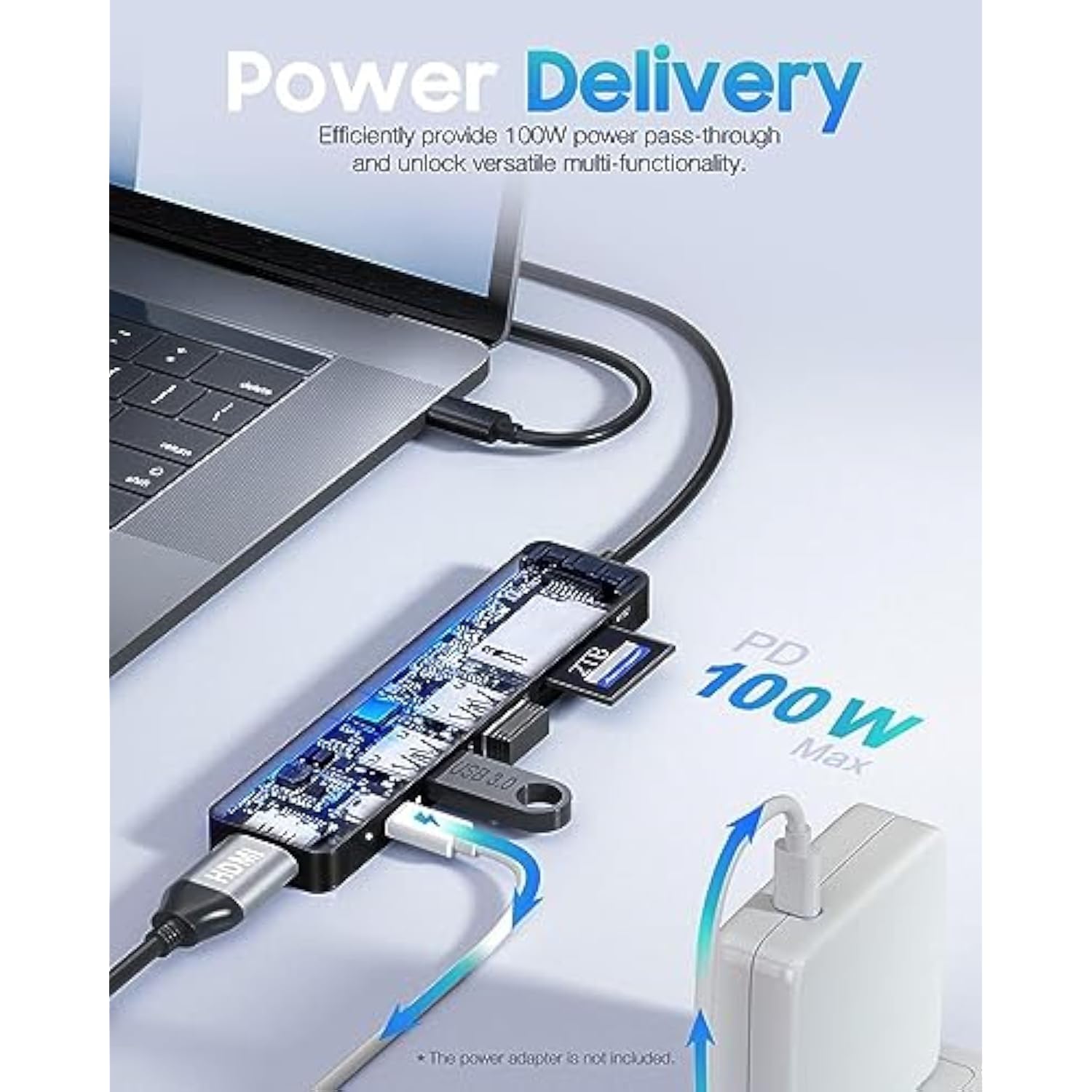 Usb C Hub,Usb C Hub Multi-Port Adapter For Macbook Pro/Air M1 M2, 4K Hdmi Usb