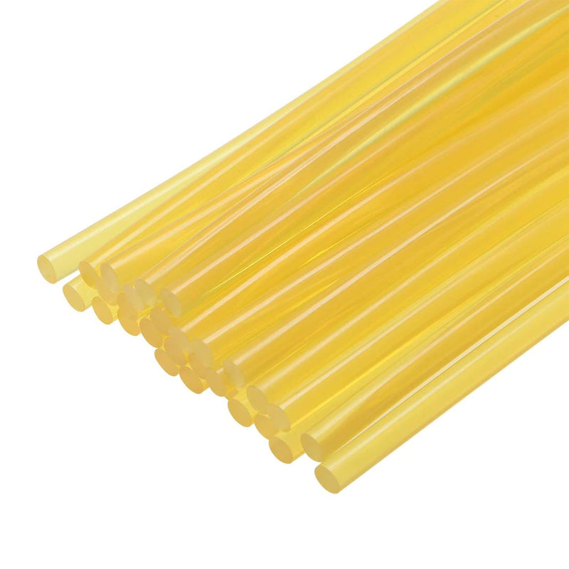 Mini Hot Glue Gun Sticks 11-Inch X 0.27-Inch For Glue Guns, Yellow Clear 30Pcs