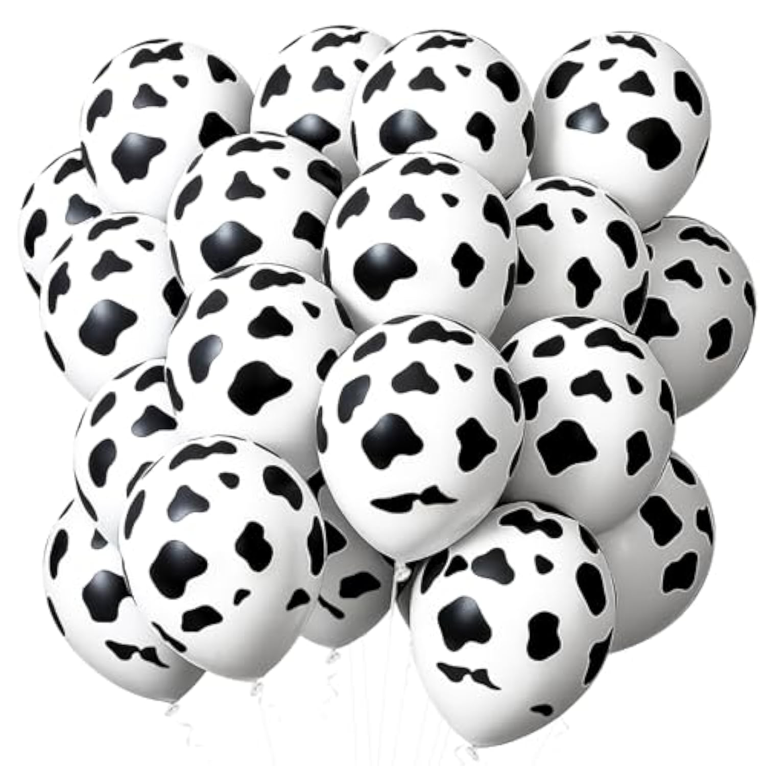 100-Pc Cow Print Balloon Set for Farm & Cowboy Party Décor