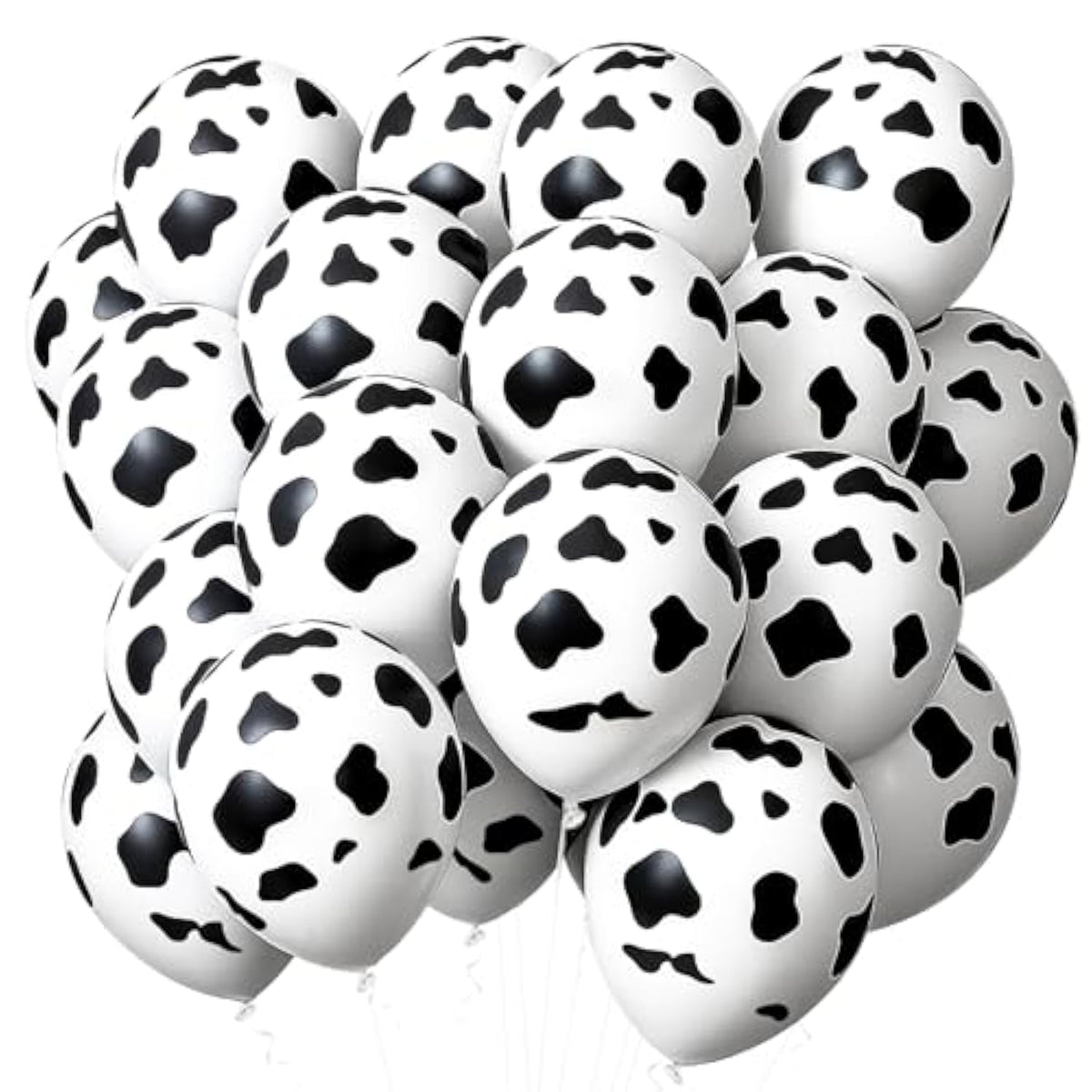 100-Pc Cow Print Balloon Set for Farm & Cowboy Party Décor