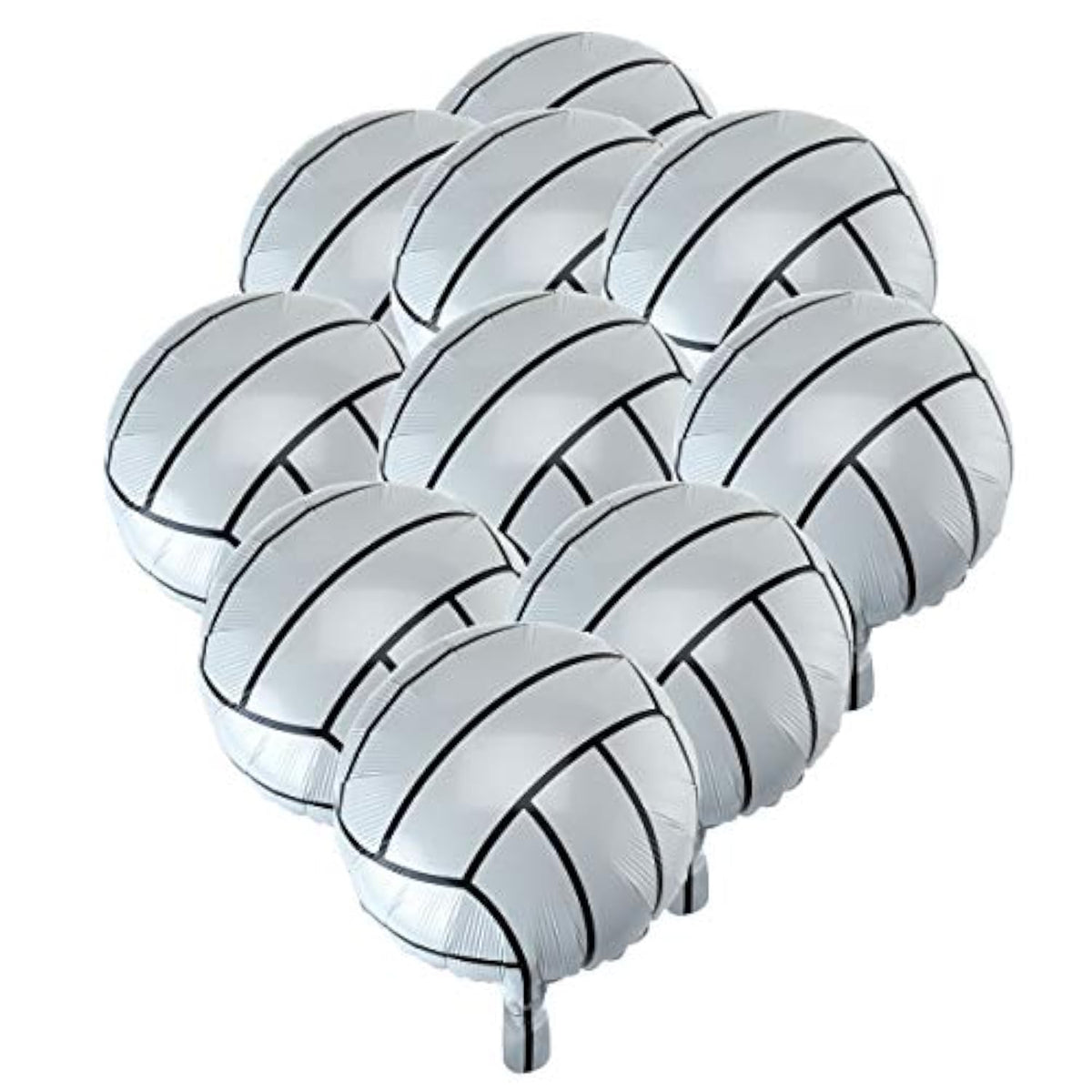 Volleyball Balloons,Volleyball Mylar Foil Balloons,Sports Theme Party Supplies,10Pcs(18 Inch)