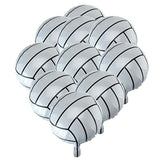 Volleyball Balloons,Volleyball Mylar Foil Balloons,Sports Theme Party Supplies,10Pcs(18 Inch)