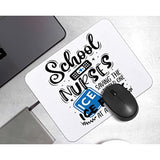 School Nurses Saving The World One Ice Pack At A Time Mousepad 9.5×7.9 Inch Non-Slip Rubber Base Square Mouse Pads For Computers Laptop Office Home Dorm Desk Decor,Graduation Gifts For Nurses