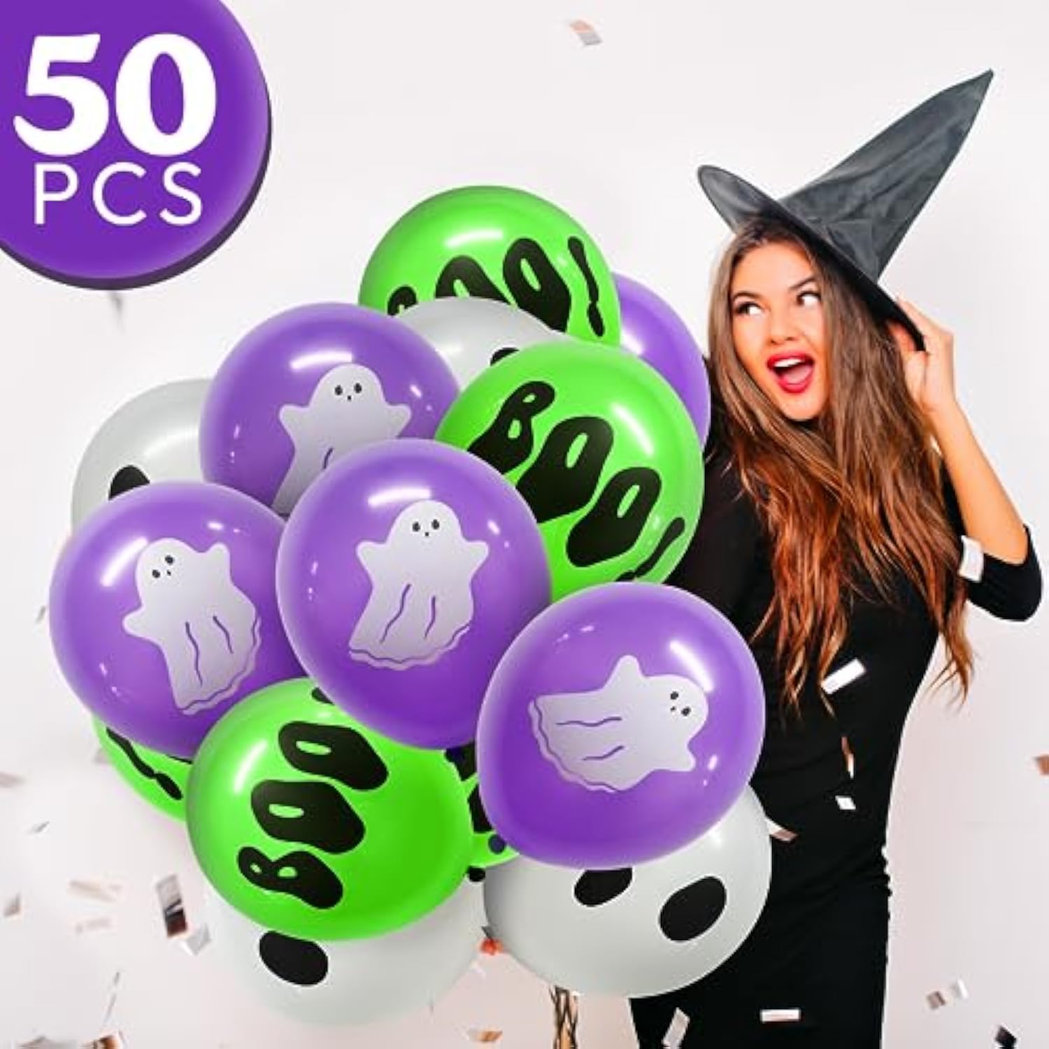Ghost Latex Balloons Halloween Party Decorations Spooky Theme Supplies