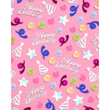 Happy Birthday Confetti Rainbow | Birthday Party Decorations, Iridescent Foil, Pastel Sequins, Table Scatter, Celebration Decor, Sparkle