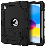 Case For (A16) 11Th Generation 11 Inch 2025 / 10Th Generation 10.9 Inch 2022, [Built-In Pencil Holder] Heavy Duty Shockproof Rugged Protective Case, Black