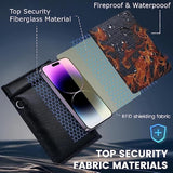 Faraday Bags For Phones And Car Key 2 Pack, Signal Blocking Pouch, Cell Phone Signal Jammer, Car Key/Wifi/Rfid/Gps Signal Blocker Black (M)