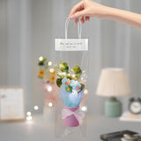 Crochet Flower Bouquet: Artificial Knitted Woven Flowers For Anniversaries Teachers Day Weddings Offices Home Decorations (Green)