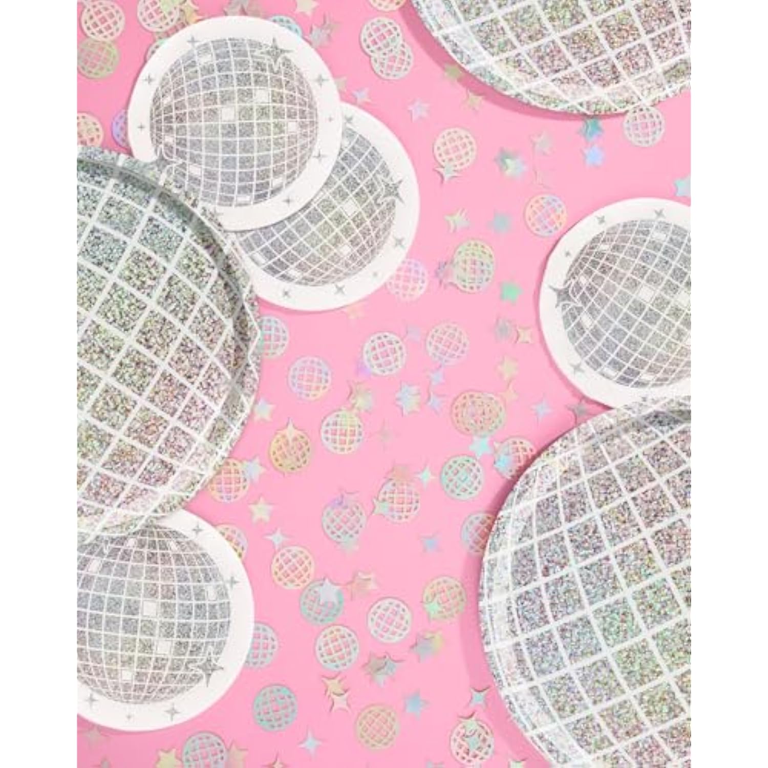 Disco Ball Foil Confetti - 200 Pc | Bachelorette Party Decoration, Cute Birthday Table Decor, Groovy Engagement Decor, Bridal Shower Supplies