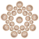 150Pcs Wooden Handmade With Love Round Craft Decor 2 Holes Wooden Sewi