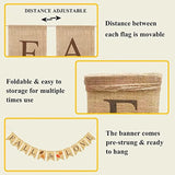 Fall in Love Maple Leaf Burlap Banner Fall Wedding Thanksgiving Decor