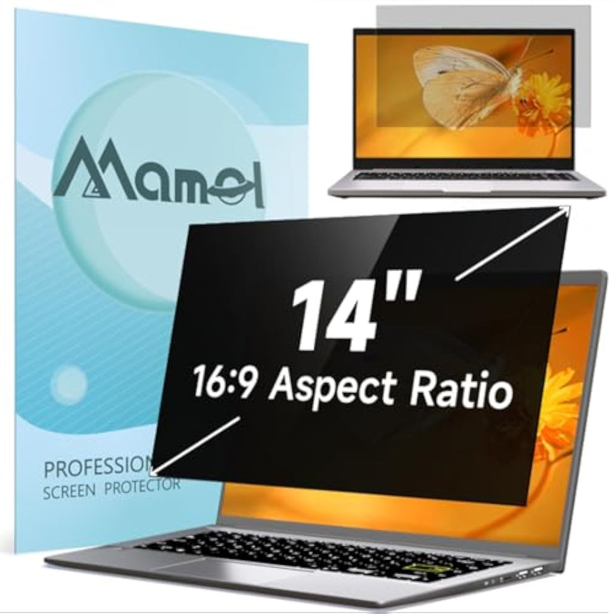 Laptop Privacy Screen 14 Inch Compatible with Lenovo/HP Envy/Dell/Acer/Asus/Thinkpad