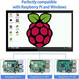 Raspberry Pi Screen 10.1 Inch Touchscreen Monitor 1024X600 Portable Hdmi Monitor 16:9 Ips Screen Display For Raspberry Pi 5/4/3/2/Zero/B/B+ Win11/10/8/7, Free-Driver