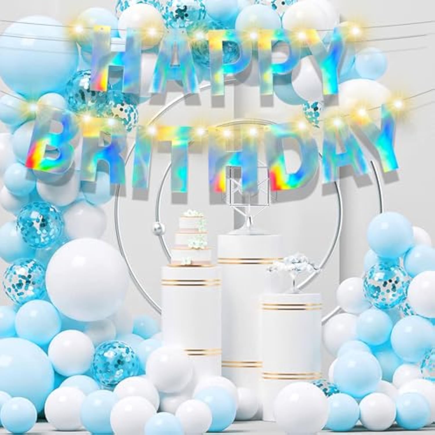 167 Pcs DIY Glitter Banner Kit for Custom Happy Birthday, New Year, and Party Decor